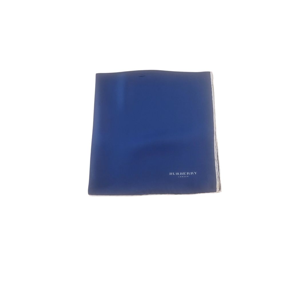 Burberry Navy Silk ScarfPocket Square Scarf